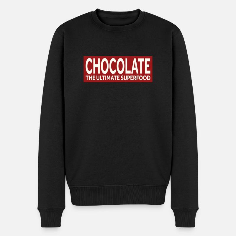 LE CHOCOLAT - LE SUPERALIMENT PAR EXCELLENCE - Pull Premium bio Homme - noir