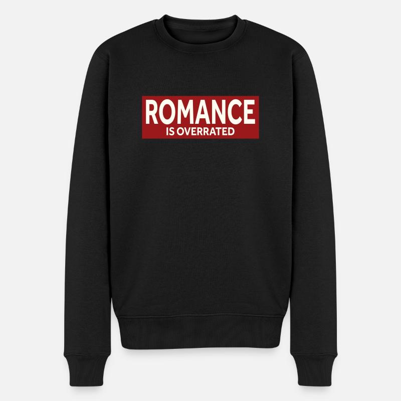 LA ROMANCE EST SURESTIMÉE - Pull Premium bio Homme - noir
