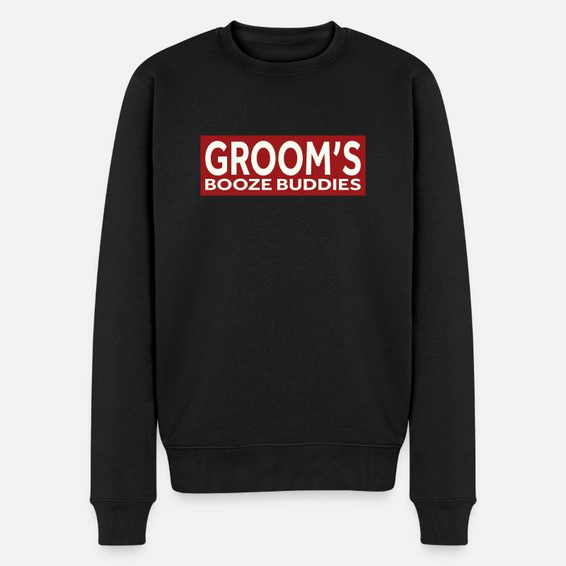 LES COPAINS D’ALCOOL DU MARIÉ - Pull Premium bio Homme - noir