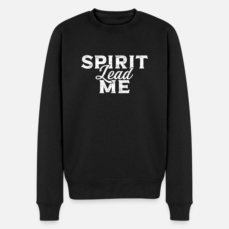 L’ me conduit chrétien - Pull Premium bio Homme - noir