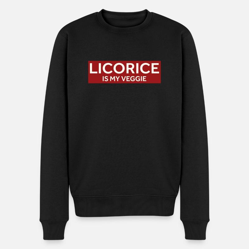 LA RÉGLISSE EST MON LÉGUME - Pull Premium bio Homme - noir