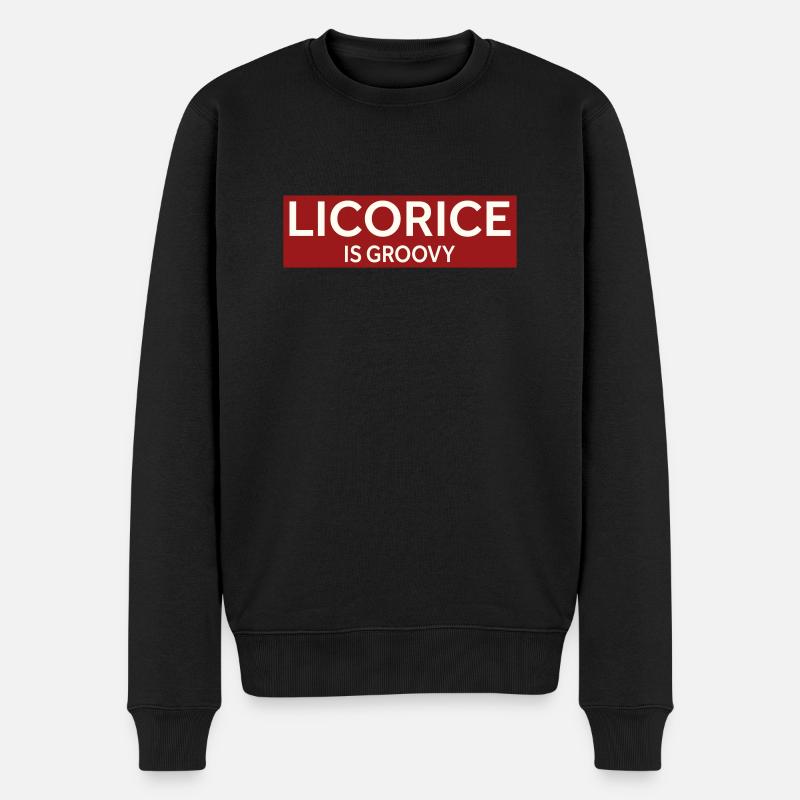 LA RÉGLISSE EST GROOVY - Pull Premium bio Homme - noir
