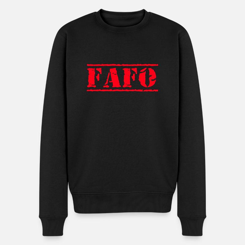 Découvrez FAFO - Pull Premium bio Homme - noir