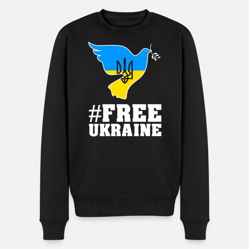 Ukraine - Pull Premium bio Homme - noir