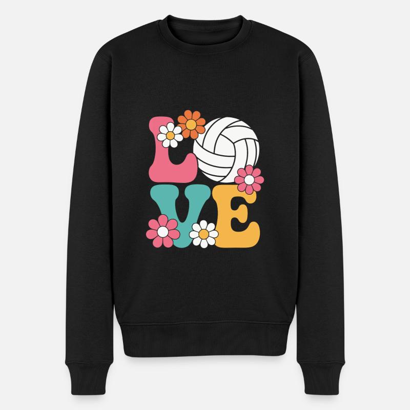 Amour du volley-ball - Pull Premium bio Homme - noir
