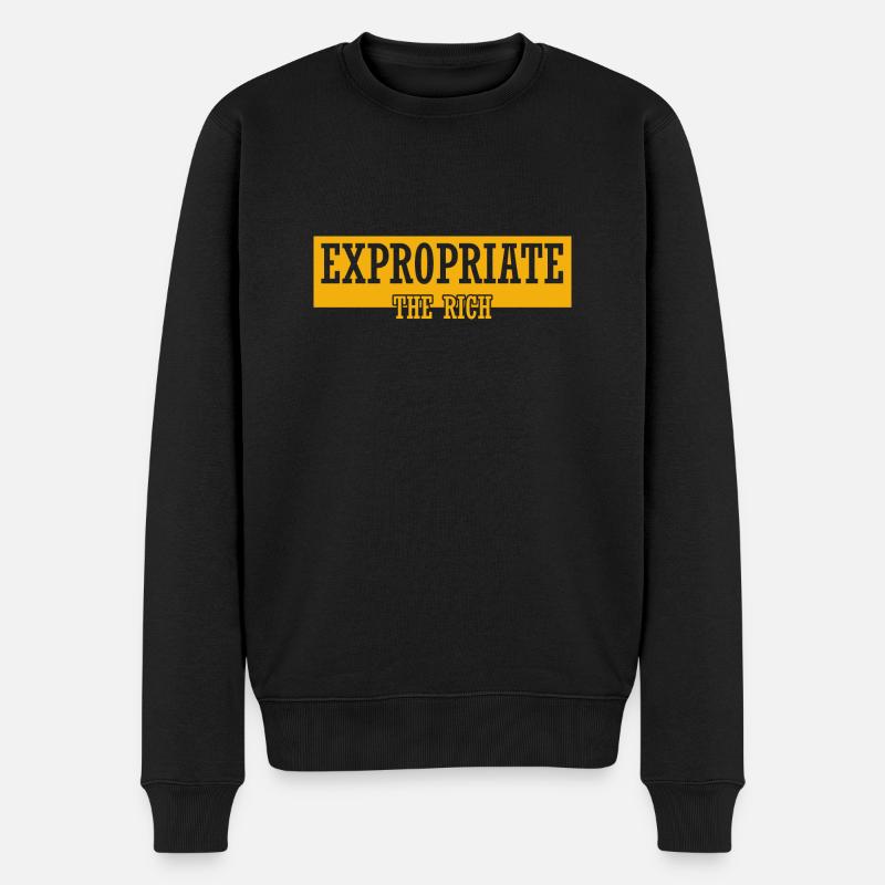 Exproprier les riches Anticapitalisme - Pull Premium bio Homme - noir