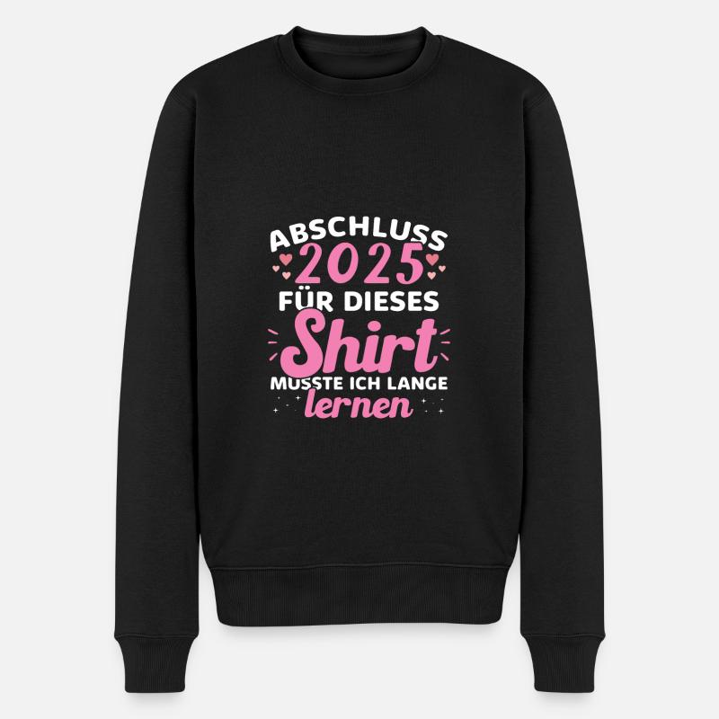 Abschluss 2025 Abschluss der Realschule - Männer Premium Bio Pullover - Schwarz