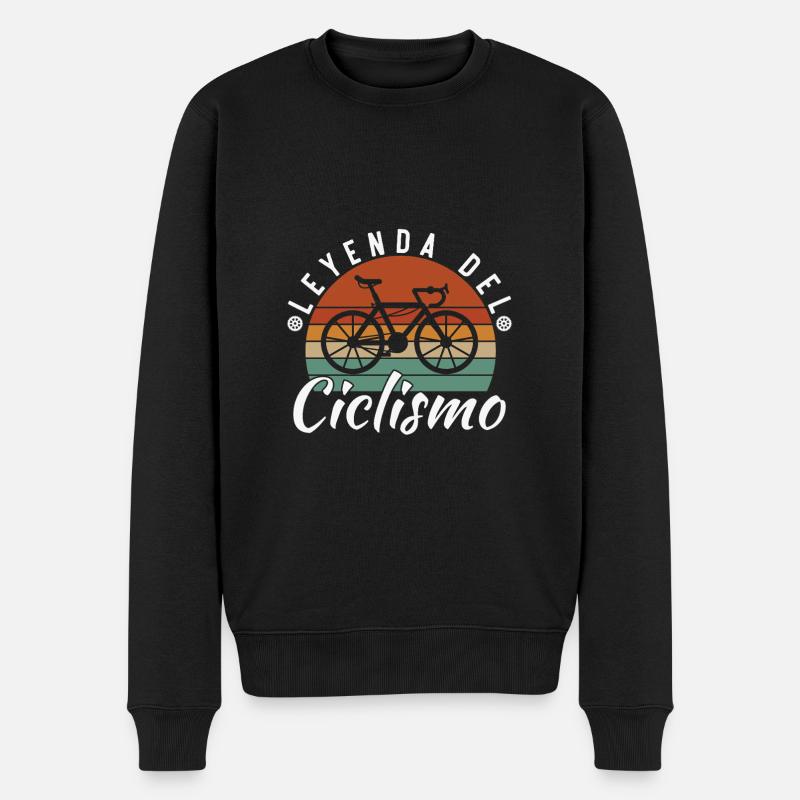 Cycling Legend Radsport-Geschenk - Männer Premium Bio Pullover - Schwarz