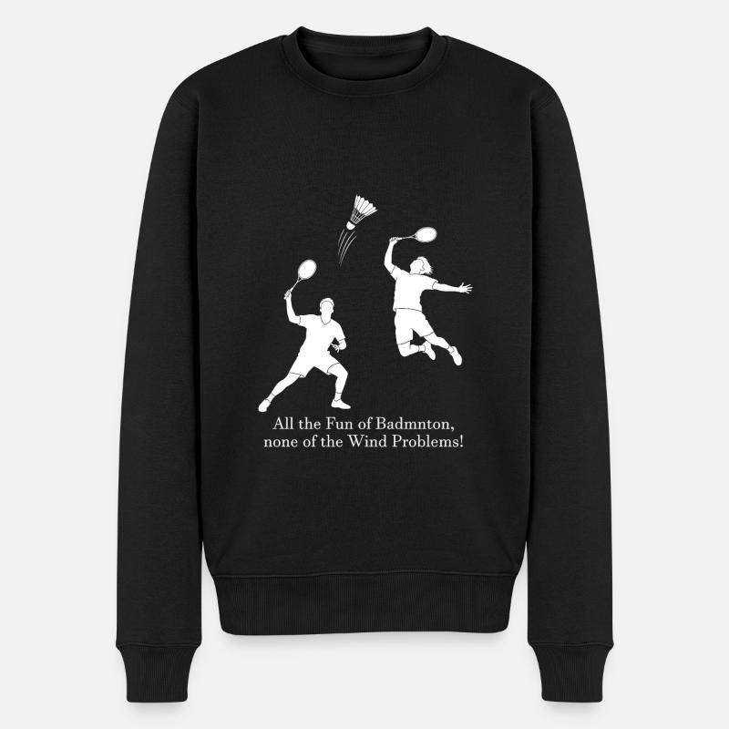 Badminton sans vent - Pull Premium bio Homme - noir