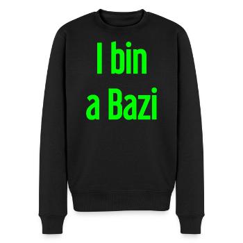 Je suis un Bazi – proverbe bavarois avec humour - Pull Premium bio Homme - noir - Devant - Nico (187cm)