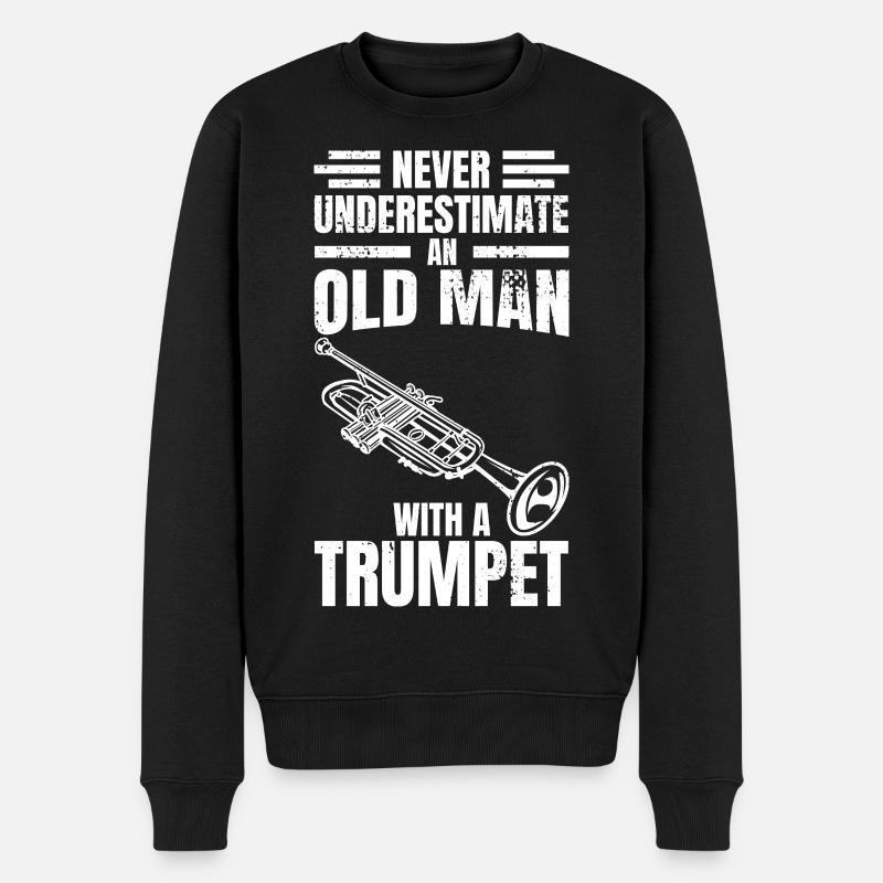 Trompettes Papi - Pull Premium bio Homme - noir