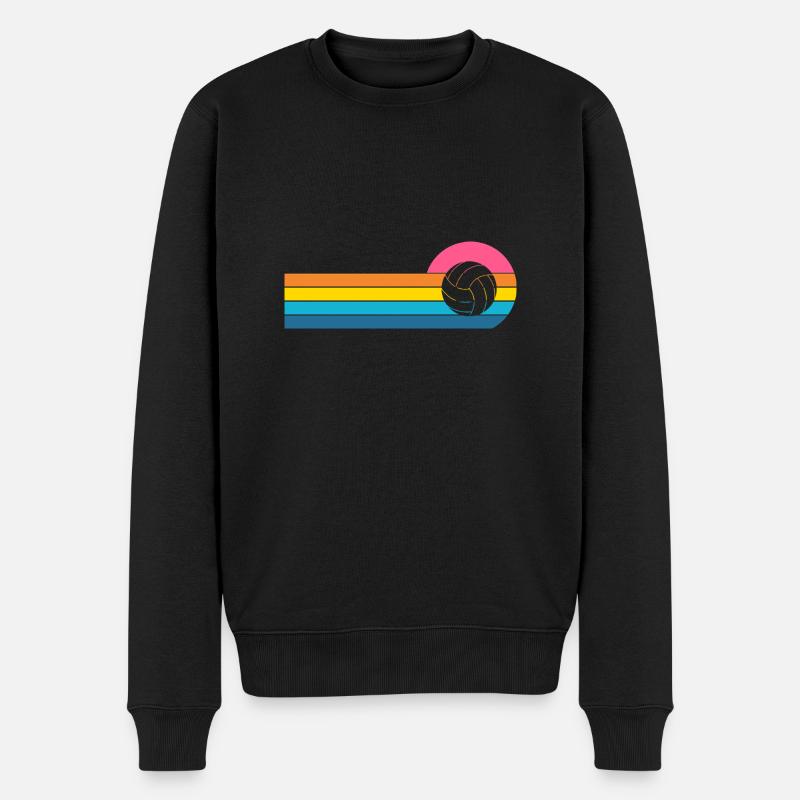 Volleyball - Männer Premium Bio Pullover - Schwarz