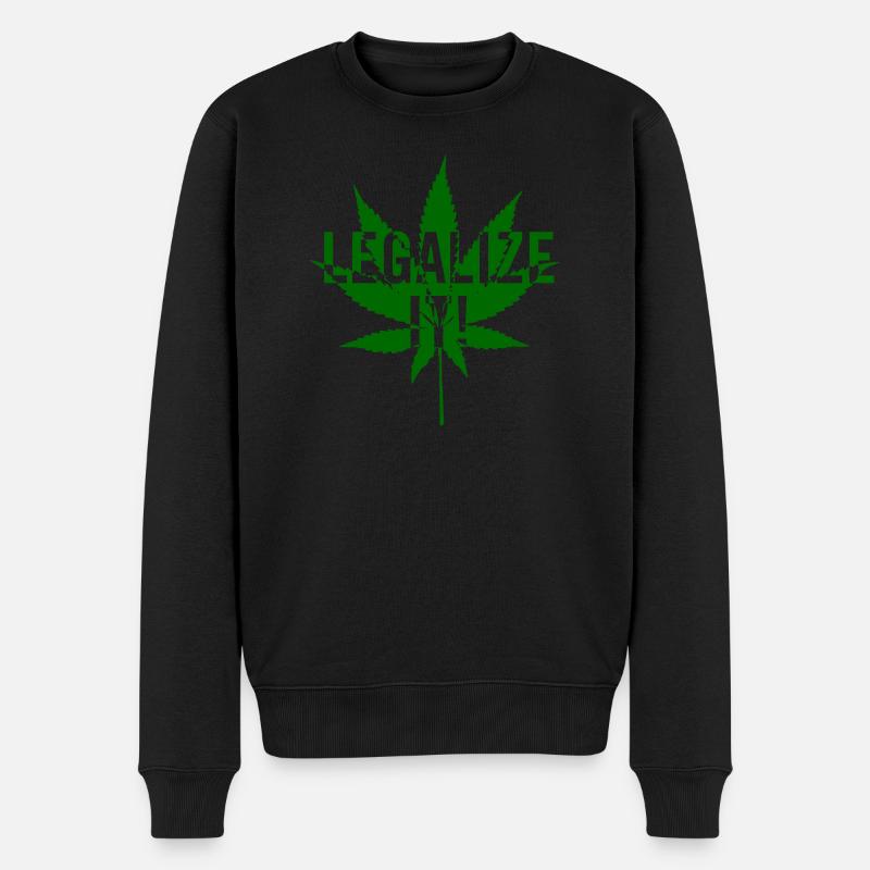 Legalisieren Sie es! - Männer Premium Bio Pullover - Schwarz