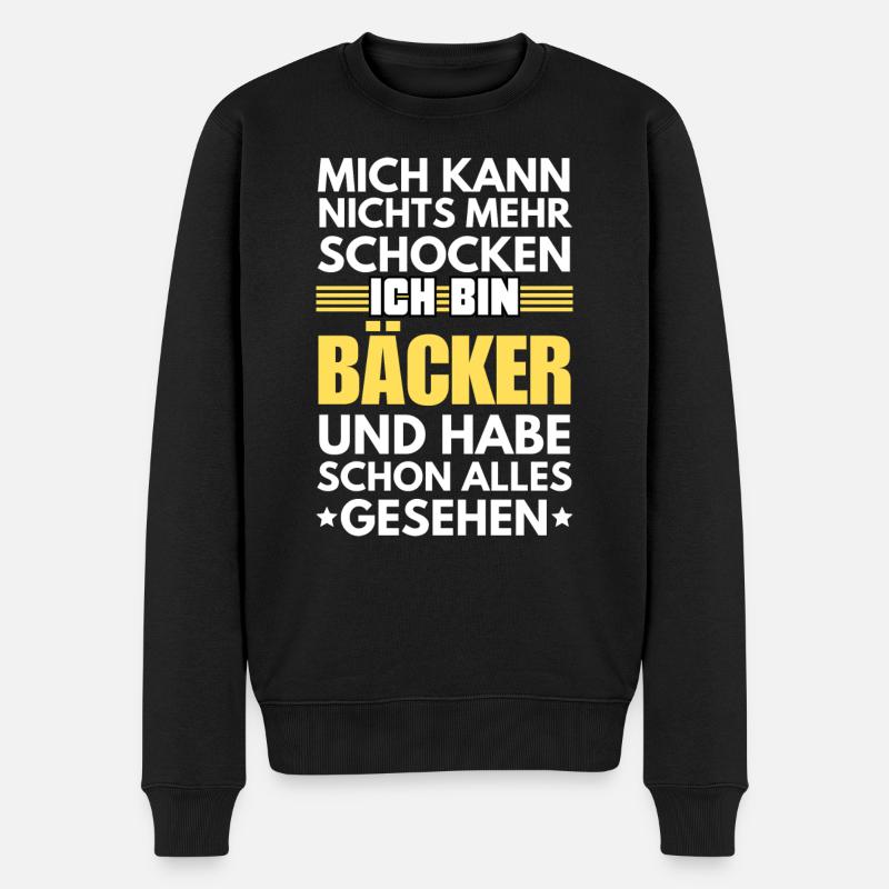 Non-Shockable Baker - Men's Premium Organic Jumper - black