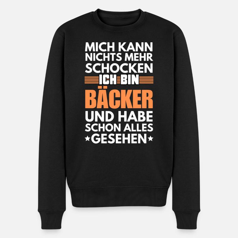 Non-Shockable Baker - Men's Premium Organic Jumper - black