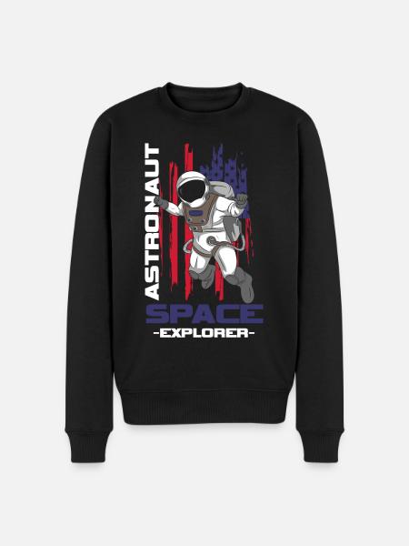Fusée de combinaison spatiale d’astronaute - Pull Premium bio Homme - noir