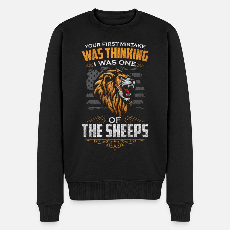 Léo Chasseur Majestueux - Pull Premium bio Homme - noir