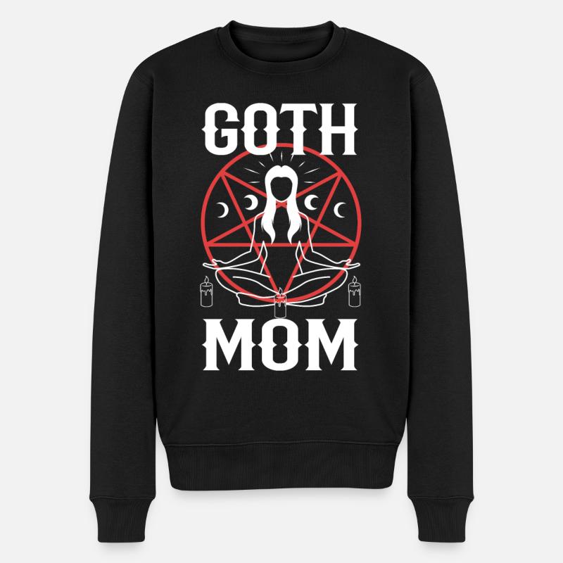 Goth Mom - Männer Premium Bio Pullover - Schwarz