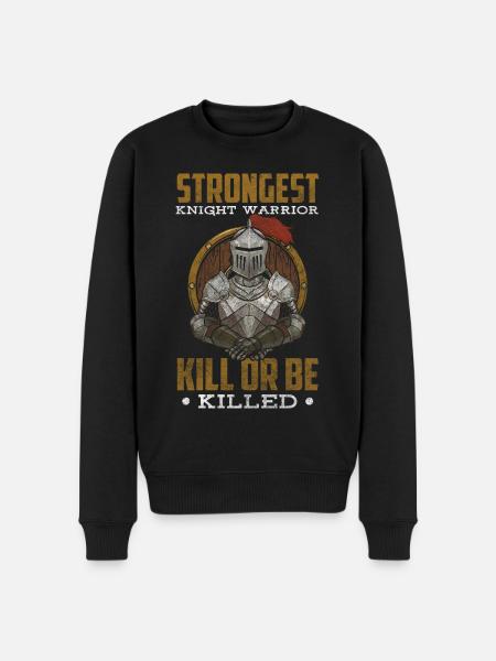 Knight Lance Templar Knight's Cross - Men's Premium Organic Jumper - black