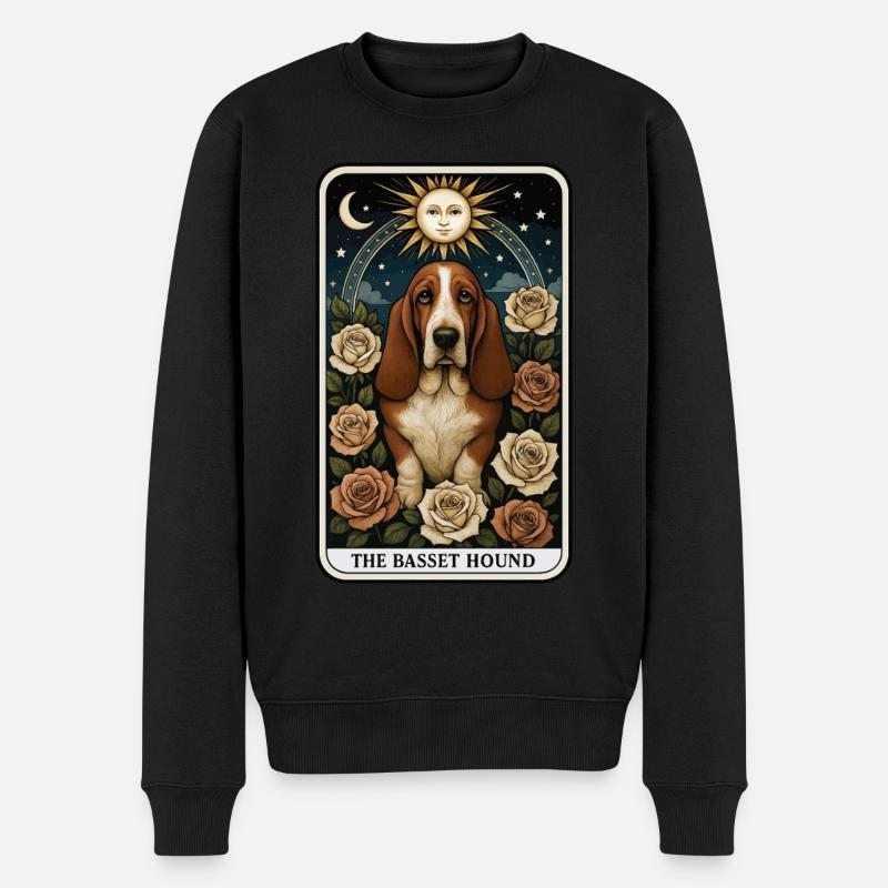 Basset - Männer Premium Bio Pullover - Schwarz