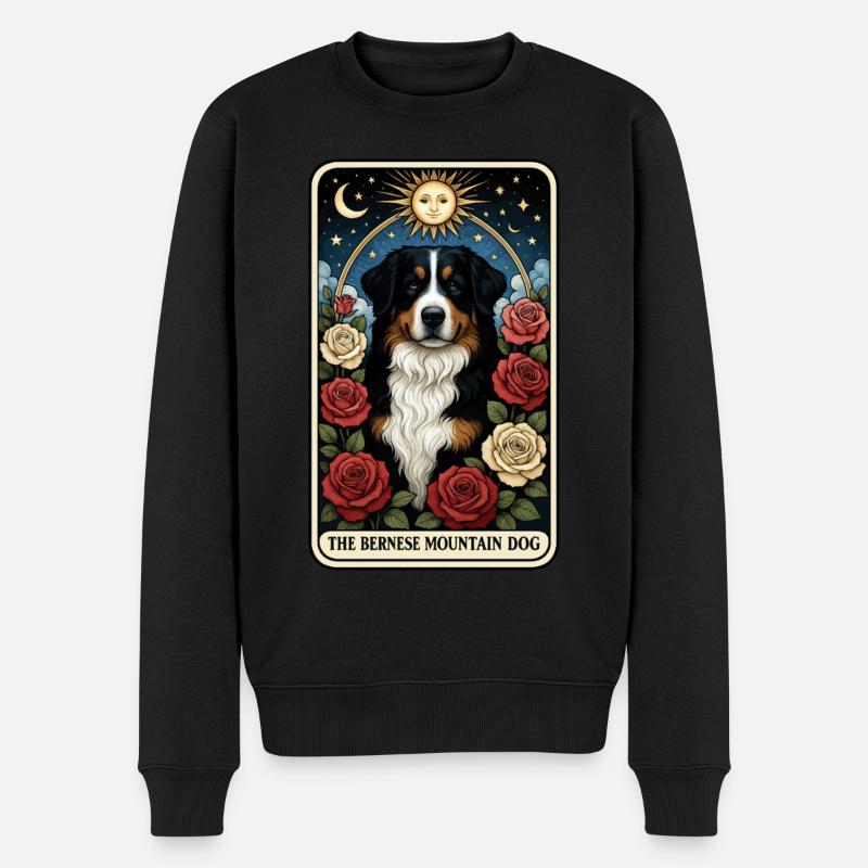 Berner Berg - Männer Premium Bio Pullover - Schwarz