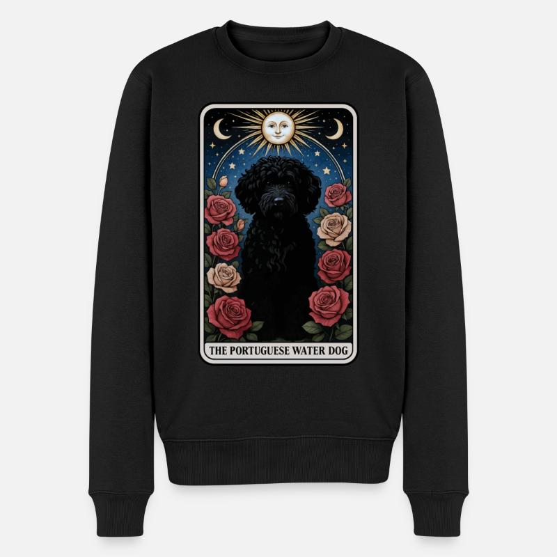 Portugiesischer Wasserhund - Männer Premium Bio Pullover - Schwarz