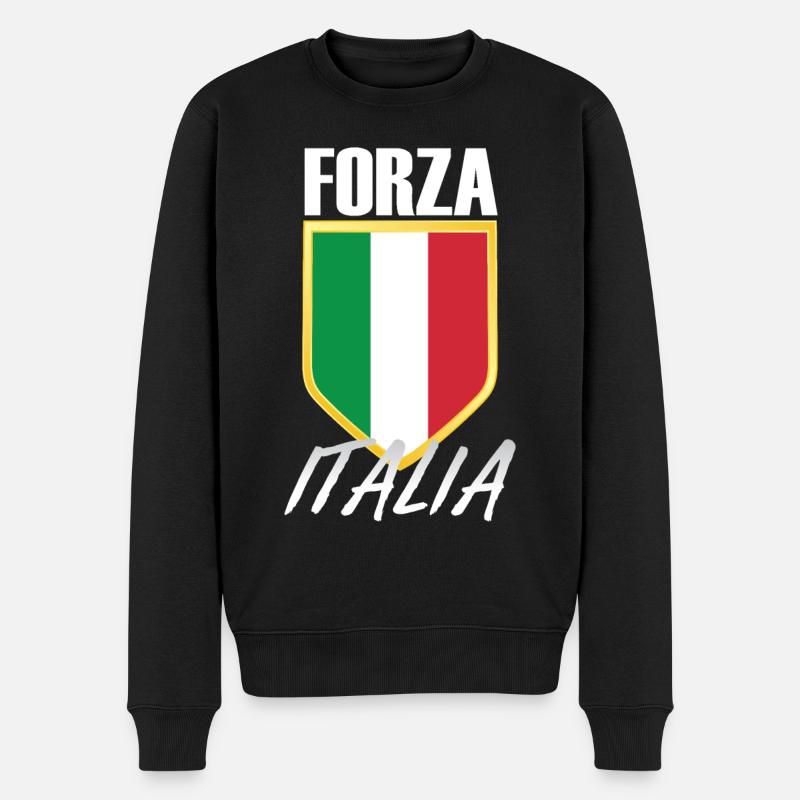 Forza Italia Italie Crest - Pull Premium bio Homme - noir