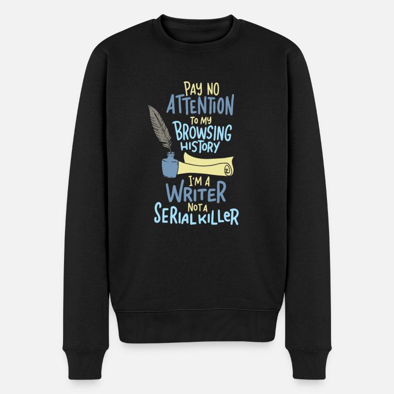 Écrivain - Conteur - Pull Premium bio Homme - noir