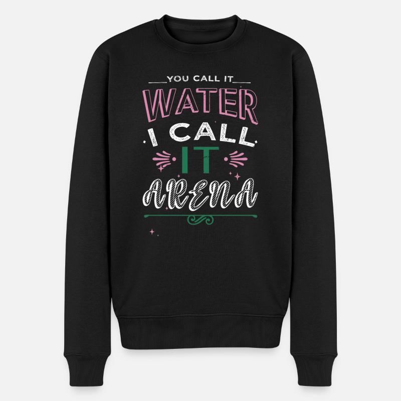 présent geek swim dad tshirts eau - Pull Premium bio Homme - noir