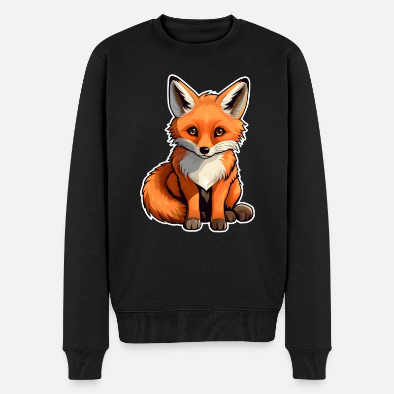 Le Petit Renard - Pull Premium bio Homme - noir