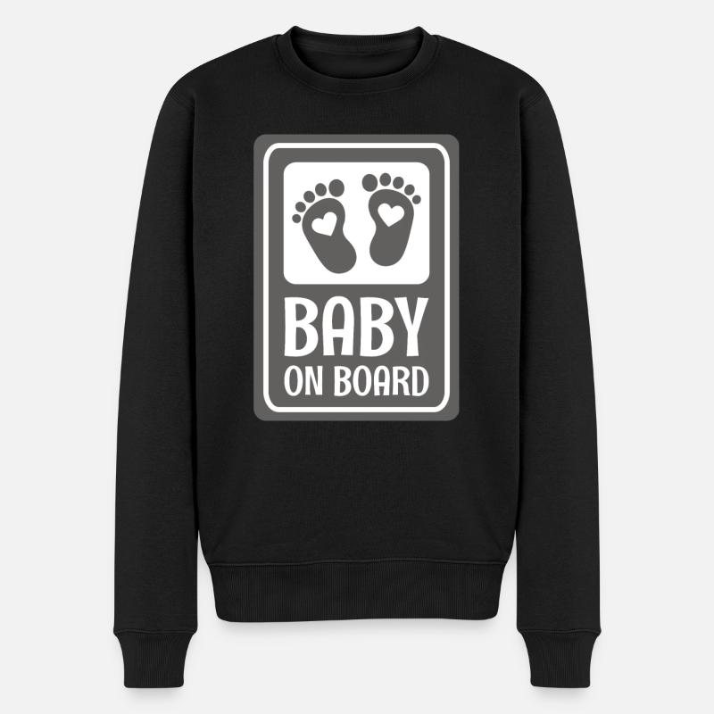 Bébé à bord - Pull Premium bio Homme - noir