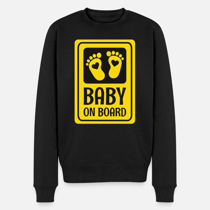 Bébé à bord - Pull Premium bio Homme - noir