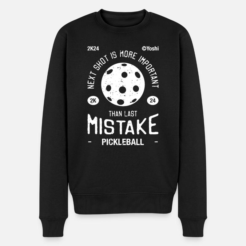 Pickleball, der nächste Schuss - Männer Premium Bio Pullover - Schwarz