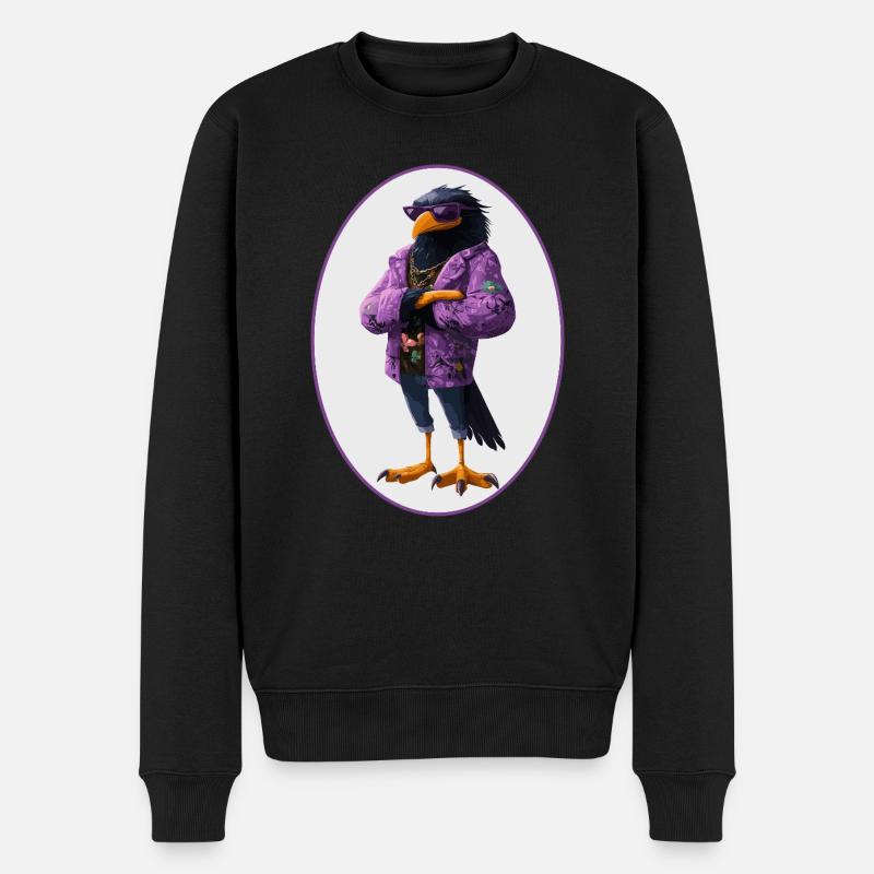 Rabe - Männer Premium Bio Pullover - Schwarz