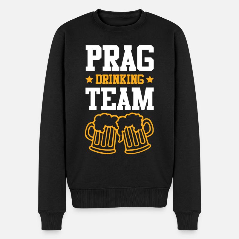 Prague Équipe de buveurs - Pull Premium bio Homme - noir