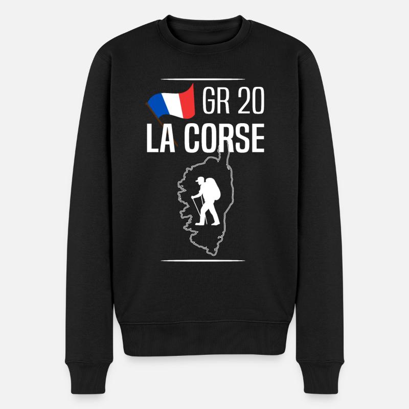 Corse - Pull Premium bio Homme - noir