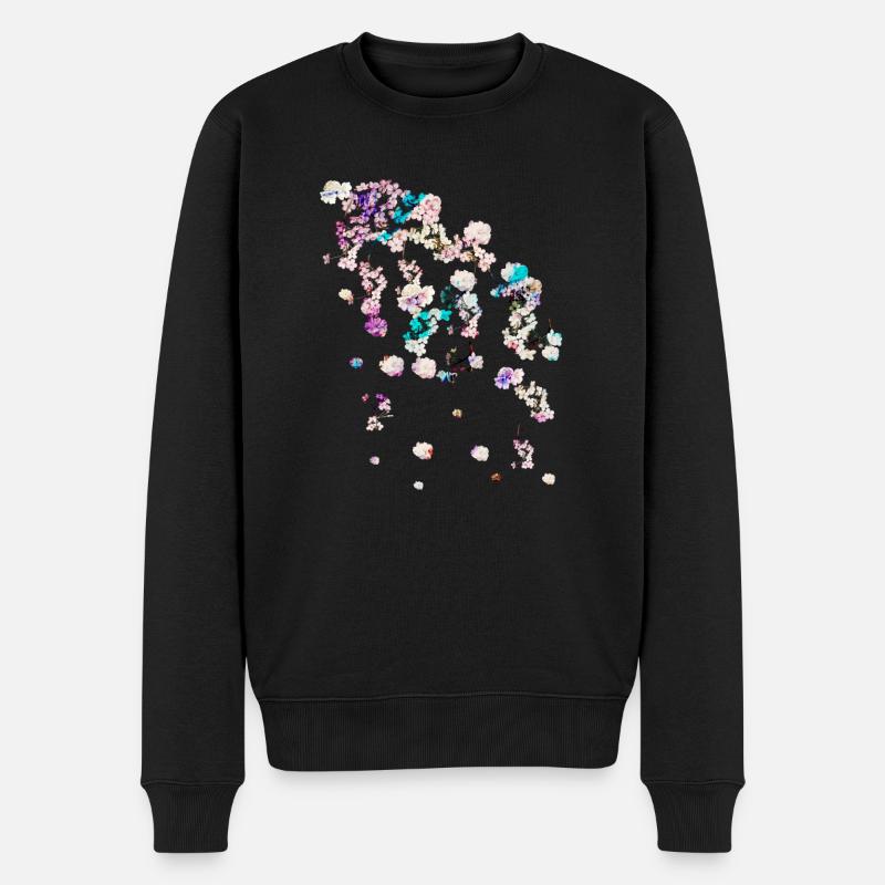 Fleur de cerisier,fleurs,fleurs,fleurs,fleurs - Pull Premium bio Homme - noir