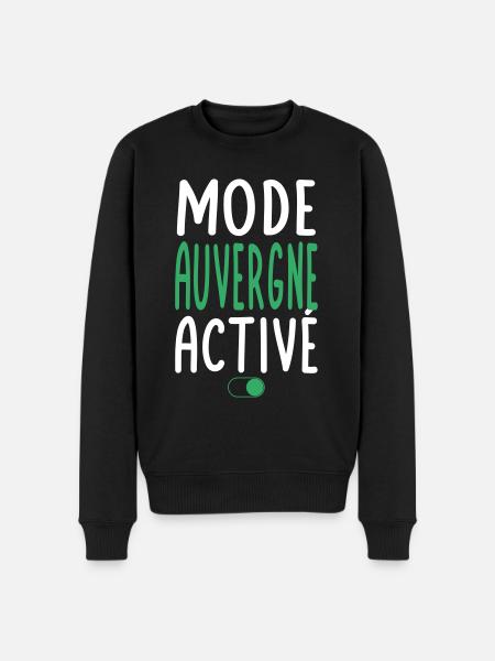 Mode Auvergne Activé - Idée Cadeau - Pull Premium bio Homme - noir