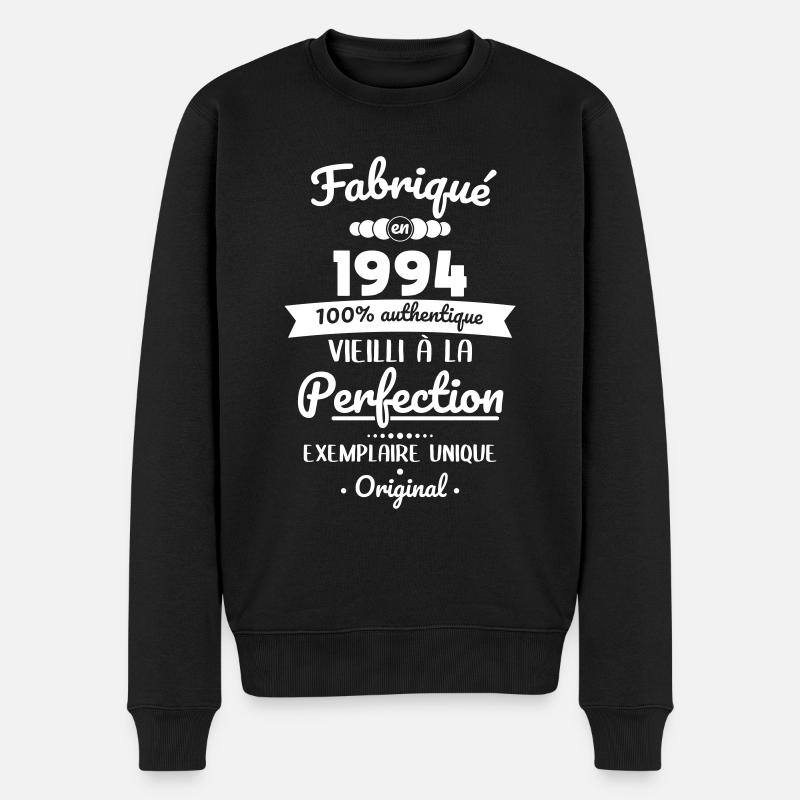 Anniversaire 30 ans - Fabriqué en 1994 Original - Pull Premium bio Homme - noir