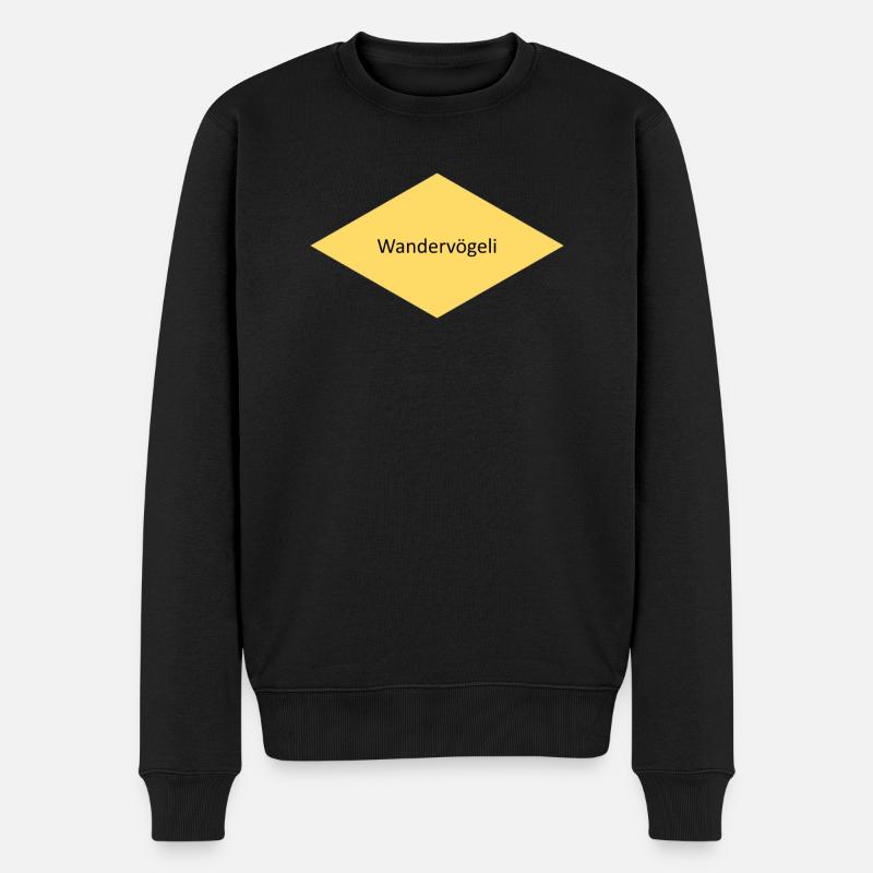 Wandervögeli - Männer Premium Bio Pullover - Schwarz