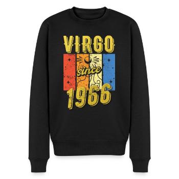 Vierge 1966 Cadeau d’anniversaire du zodiaque - Pull Premium bio Homme - noir - Devant - Nico (187cm)