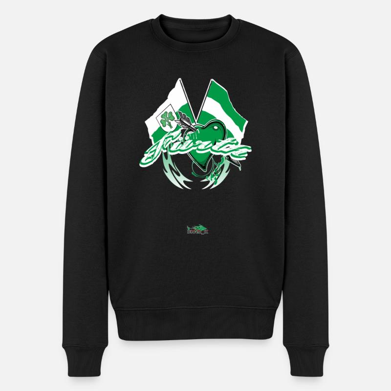 Fürth - Flagge zeigen - Männer Premium Bio Pullover - Schwarz