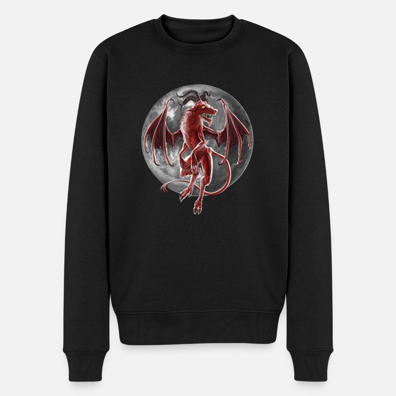 Jersey Teufel - Männer Premium Bio Pullover - Schwarz