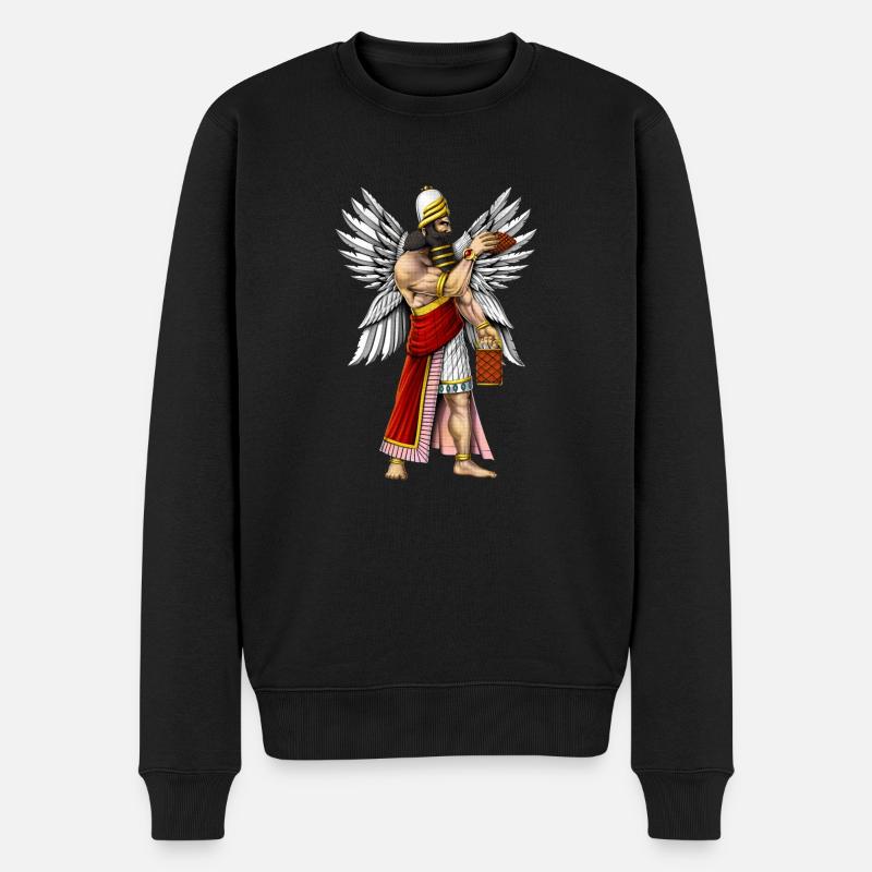 Dieu sumérien Enki - Pull Premium bio Homme - noir