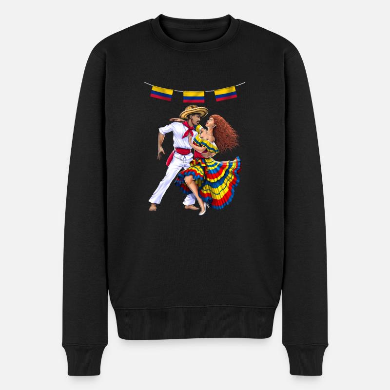 Danseurs de Colombie - Pull Premium bio Homme - noir