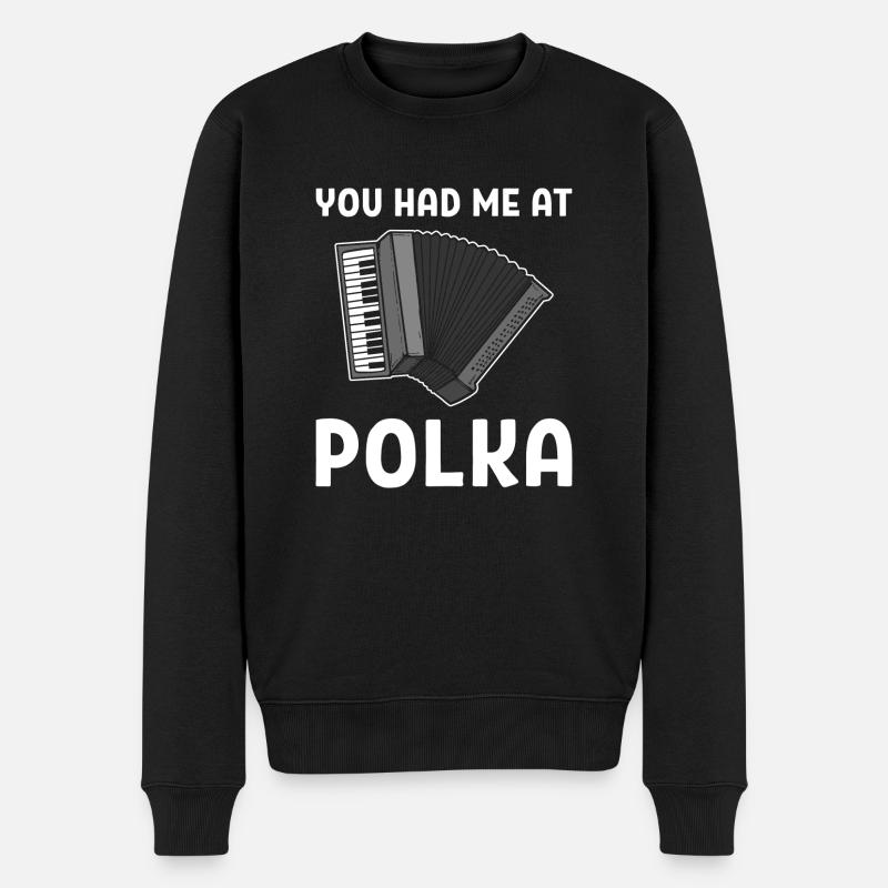 accordéon - Pull Premium bio Homme - noir