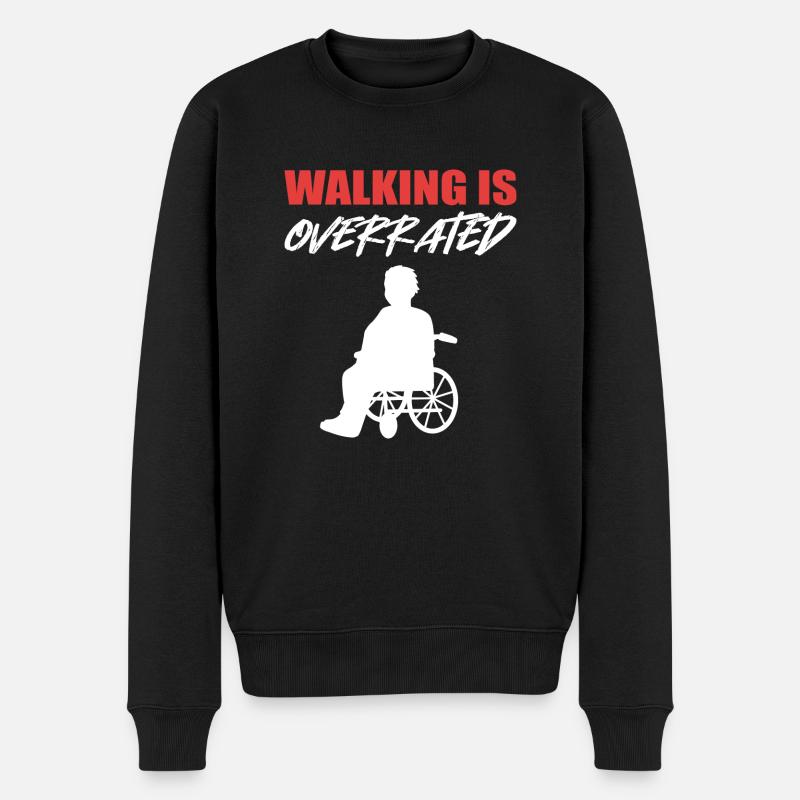 Fauteuil roulant - Pull Premium bio Homme - noir