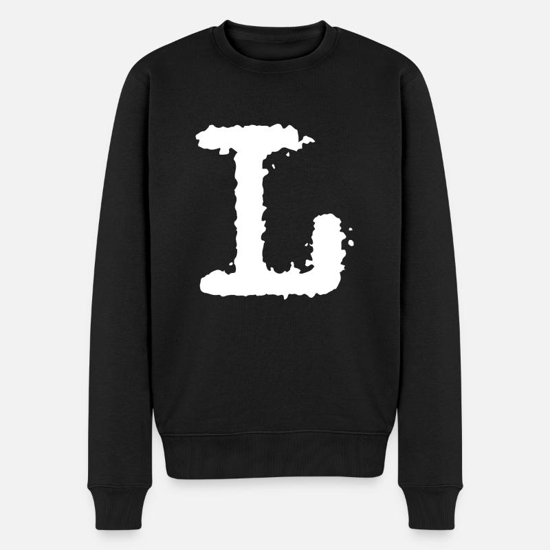 L - Männer Premium Bio Pullover - Schwarz