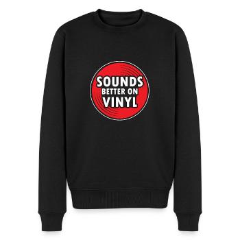 Sonne mieux sur vinyle pour les collectionneurs de disques - Pull Premium bio Homme - noir - Devant - Nico (187cm)