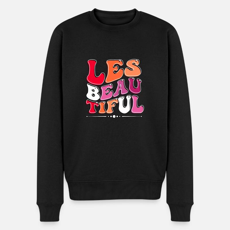 Lesbeautiful Pride Lesbienne LGBT - Pull Premium bio Homme - noir